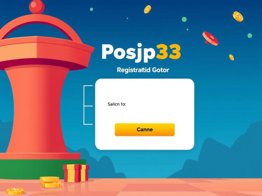 cara daftar Posjp 33 Slot